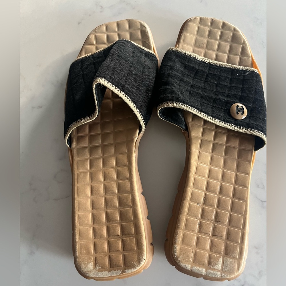 Authentic Vintage Chanel Slide